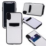 Wholesale iPhone XS / X Leather Style Credit Card Case (White)